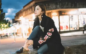 古力娜扎街拍图片壁纸_5