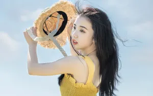 清纯美少女野外图片_5