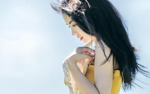 清纯美少女野外图片_7