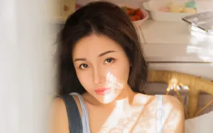 高清美颜美女特写图片_3