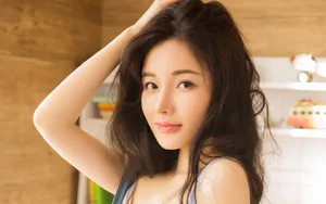 高清美颜美女特写图片_5