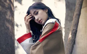 Angelababy户外街拍图片壁纸_1
