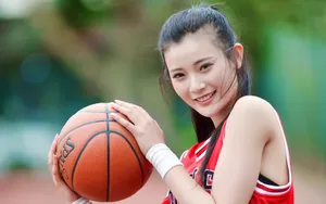 性感美女篮球运行图片_6