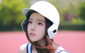 运动装清凉甜美美女图片_2