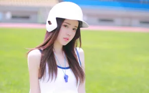 运动装清凉甜美美女图片_7