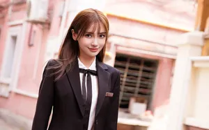 制服美女angelababy图片_5