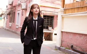 制服美女angelababy图片_8