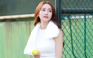 美女网球运动装图片壁纸