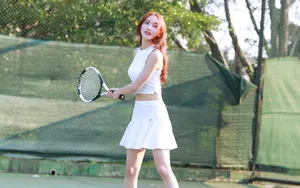 美女网球运动装图片壁纸_7
