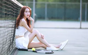 美女网球运动装图片壁纸_8