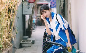 漂亮学生妹校服美女图片_5