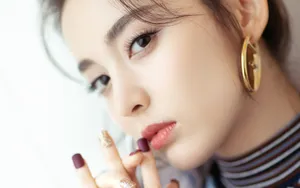 古力娜扎甜美桌面壁纸_9