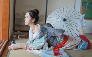 性感日系和服美女写真图片壁纸_5