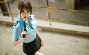性感美女cosplay制服诱惑图片_5