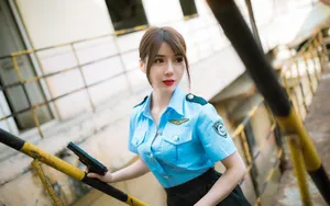 性感美女cosplay制服诱惑图片_6