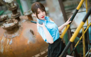 性感美女cosplay制服诱惑图片_8