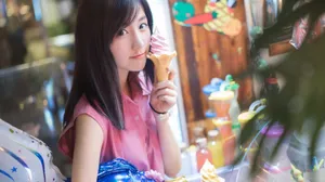 甜美可爱美女图片壁纸_3