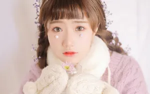 娃娃脸童颜美女图片壁纸_3
