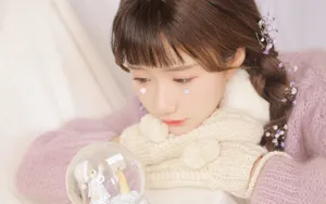 娃娃脸童颜美女图片壁纸_4