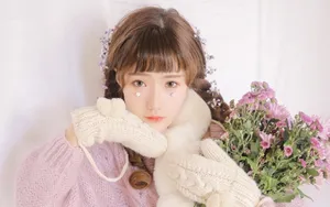 娃娃脸童颜美女图片壁纸_5