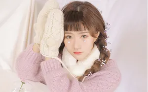 娃娃脸童颜美女图片壁纸_6