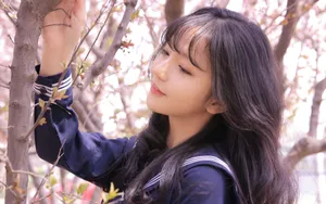清纯JK制服美女女生图片壁纸_7