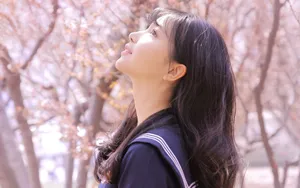 清纯JK制服美女女生图片壁纸_8