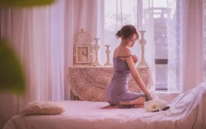 性感美少妇床上写真图片_3