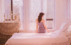 性感美少妇床上写真图片_10