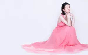赵丽颖性感露背装透视裙图片_2