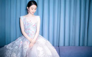 赵丽颖性感露背装透视裙图片_8