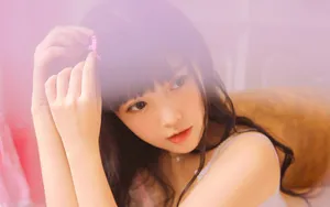 白嫩性感萌妹子图片壁纸_2
