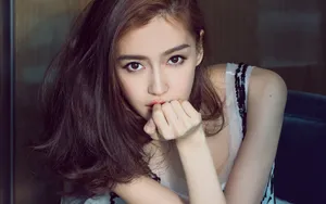 angelababy吊带长裙性感写真图片_2