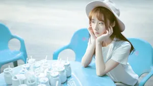 美女曹曦月桌面壁纸_13