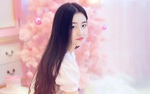 甜美迷人的女仆装美女图片_1