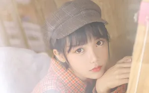 画画的女孩学生妹图片壁纸_2