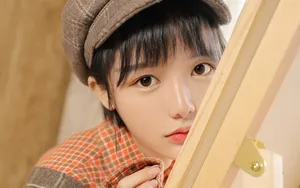 画画的女孩学生妹图片壁纸_10