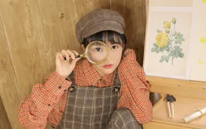画画的女孩学生妹图片壁纸_12