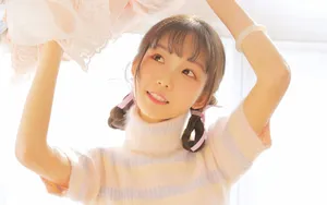 黄色系甜美少女写真图片壁纸_7