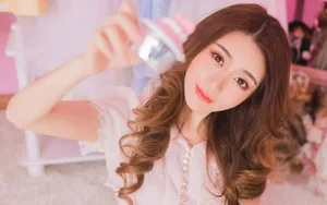 粉色美女诱人写真图片壁纸_7