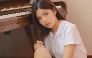 纯情少女图片壁纸_2