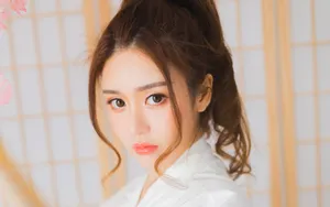 日本甜美迷人美女写真图片壁纸_6