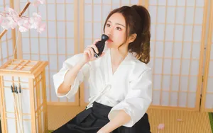 日本甜美迷人美女写真图片壁纸_11