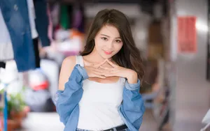 性感美女街拍图片_4