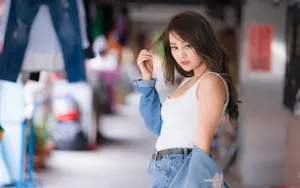 性感美女街拍图片_10