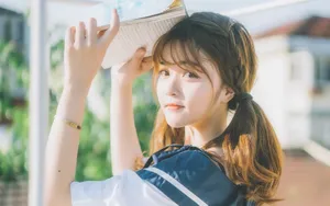 清纯水手制服美女图片壁纸_6