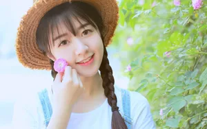 夏日清凉美女少女图片壁纸_2