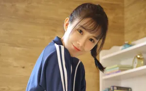 甜美性感女学生图片_5