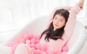 可爱粉嫩美少女私房图片照_5