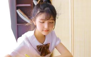 清新甜美学生妹图片_3